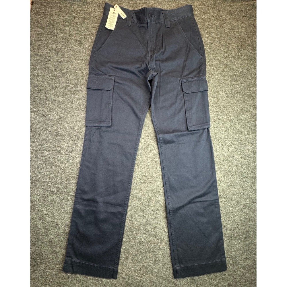 Lacoste Straight Fit Cargo Pants Mens Size‎ US 30 Navy Blue Cotton Twill  NWT